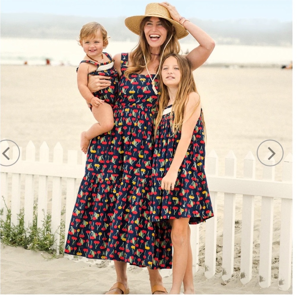 Pink Chicken Womens Sierra Dress - Dress Blues Cherries - girl 8y